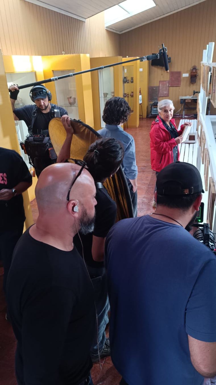 Rodaje en el museo de Río Bueno